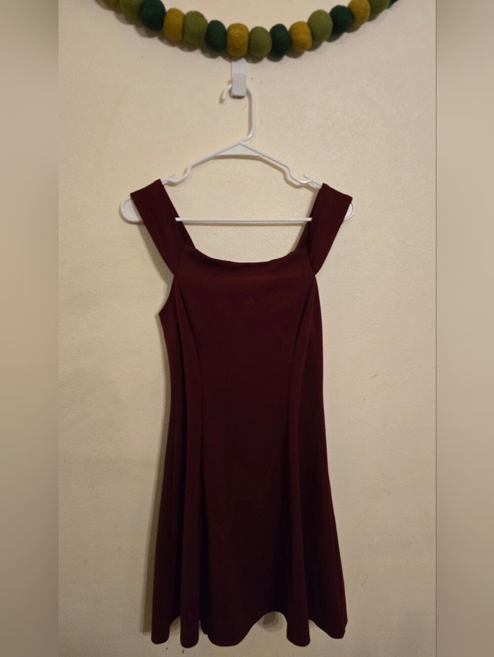 Teeze Me Juniors Burgundy Flare Off-The-Shoulder A-Line Party Dress 13-14